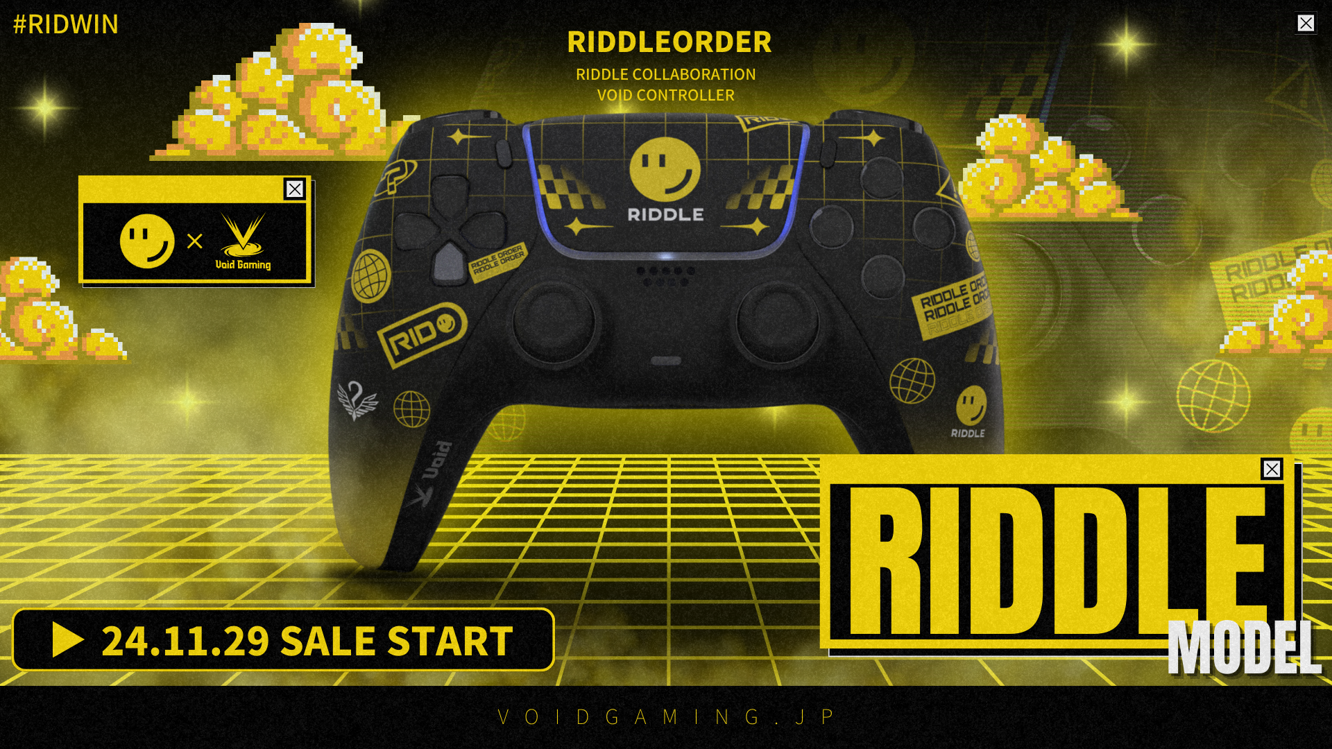 早い者勝ち！激安！Void Gaming RIDDLEコラボモデル RIDDLE_1920x.png?v=1732784057