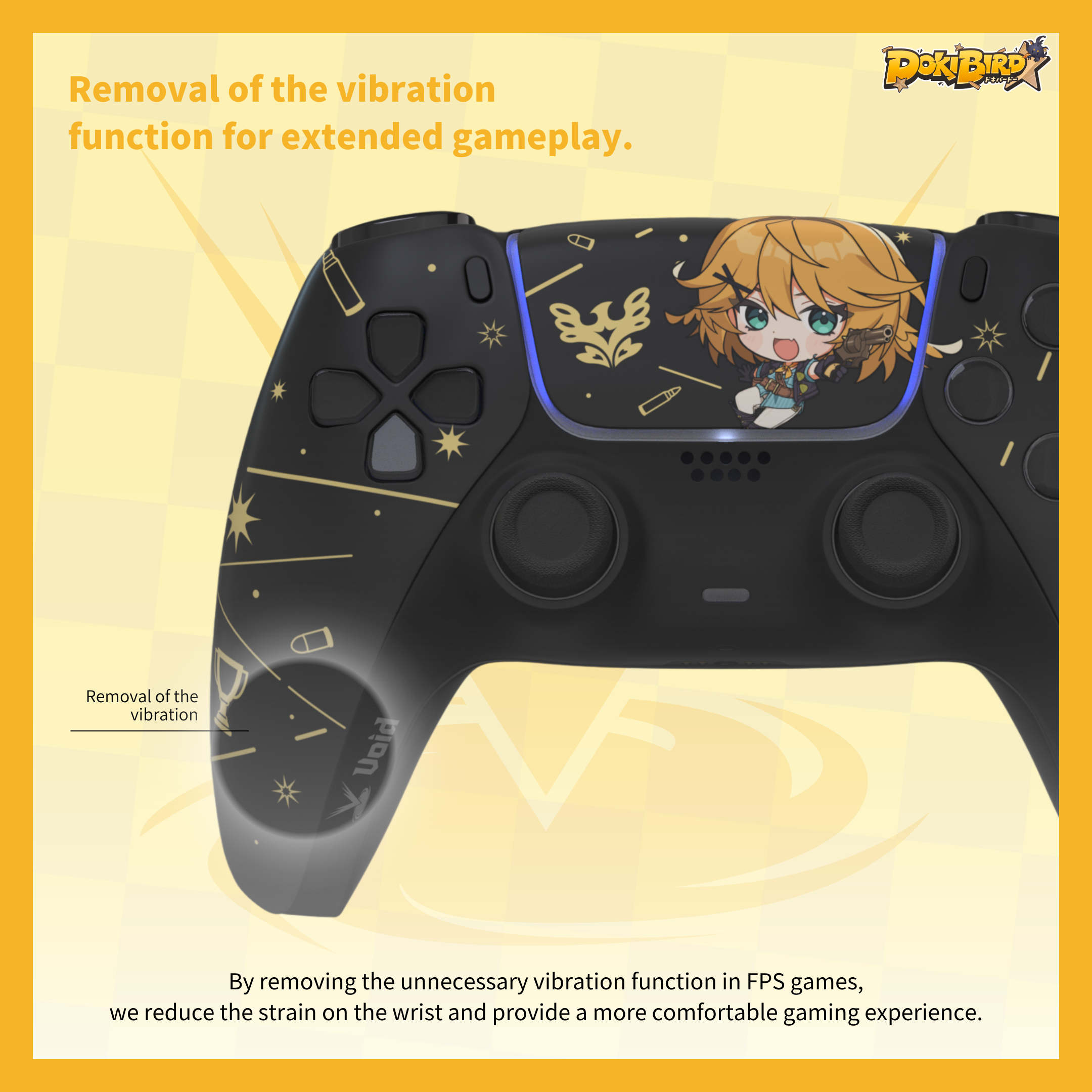 【PS5 | PC】Dokibird × Void Gaming Collaboration Controller 【Doki's Custom】