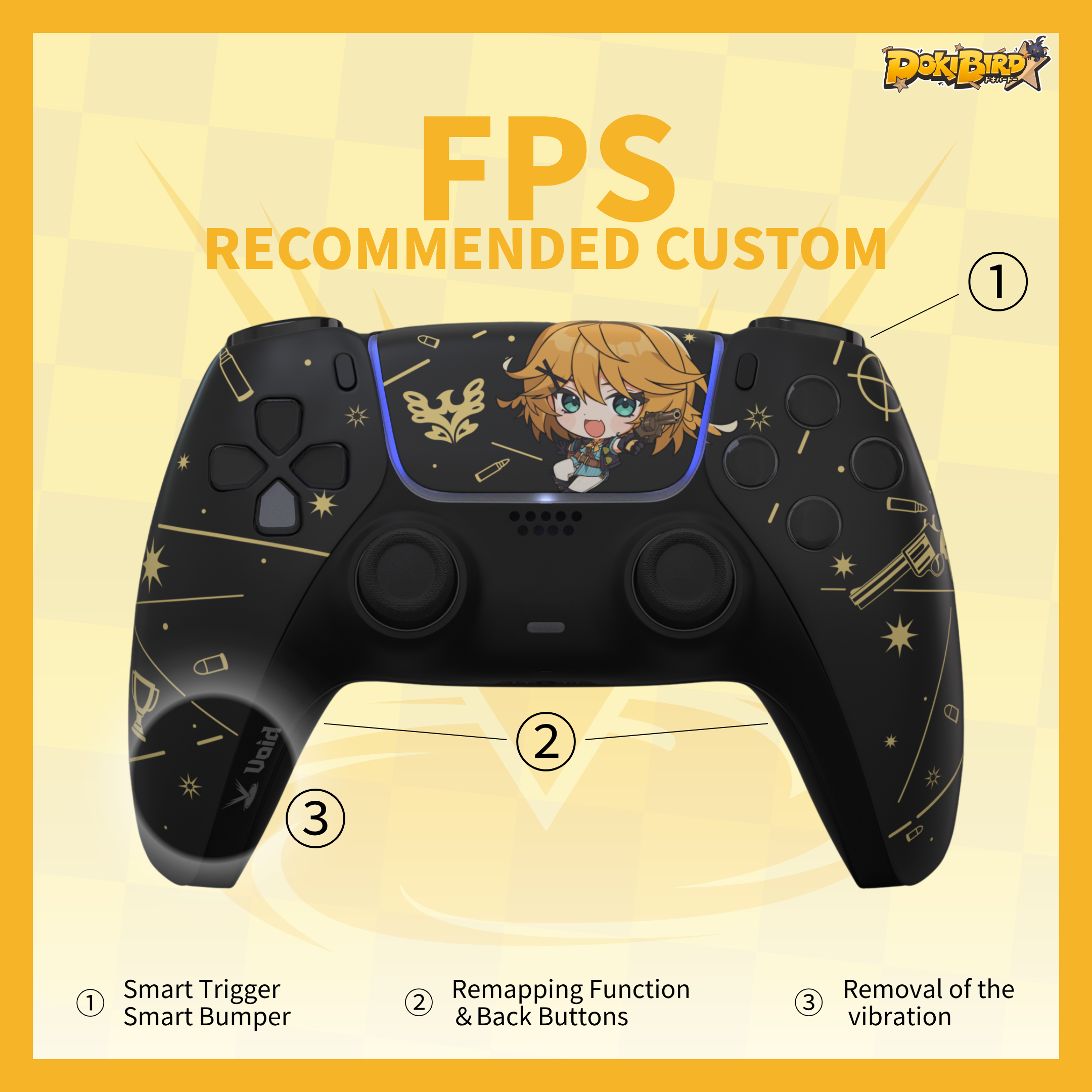 【PS5 | PC】Dokibird × Void Gaming Collaboration Controller 【FPS Recommended】